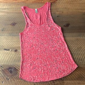 ALTERNATIVE EARTH Bandana Print Racerback Tank Top